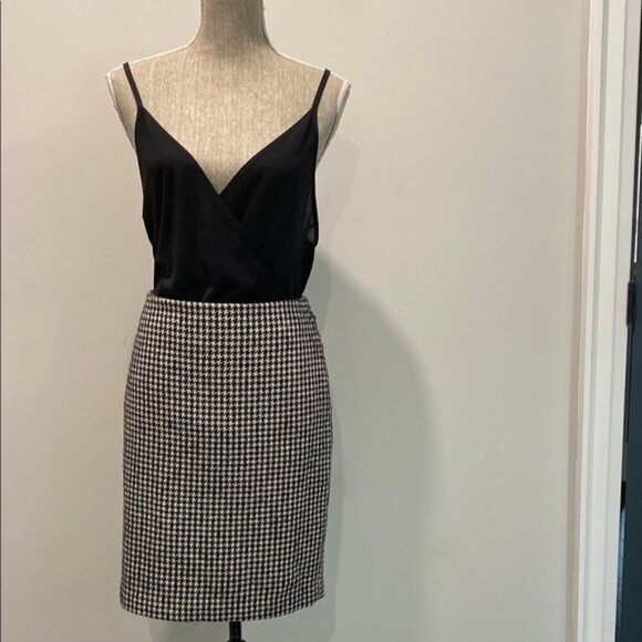 Melanie Lyne white and black pencil skirt size large - Picture 4 of 12